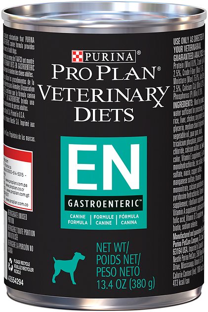 Purina Pro Plan Veterinary Diets EN Gastroenteric Formula Canned Dog Food, 13.4-oz, case of 12