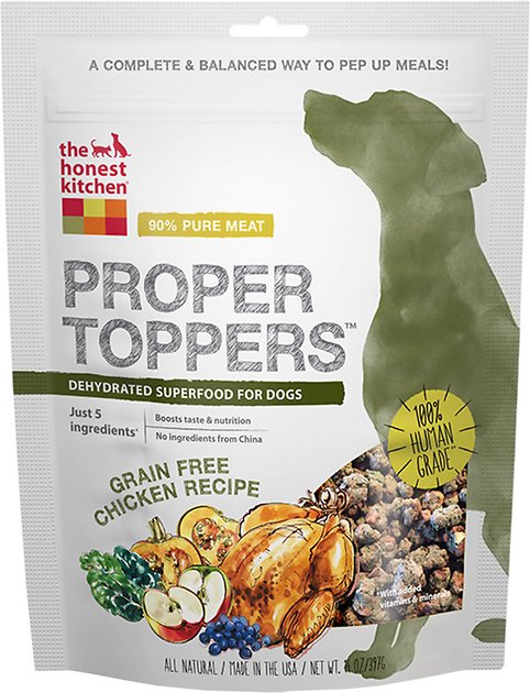 The Honest Kitchen Proper Toppers Grain-Free Chicken Recipe Dog Food Topper