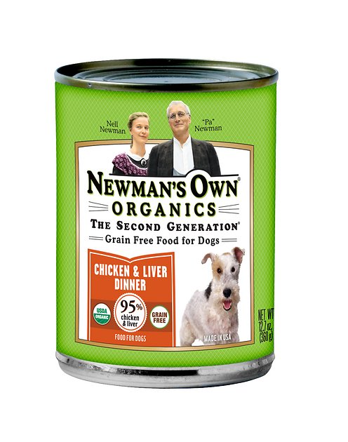 Newman's Own Organics Grain-Free 95% Chicken & Liver Dinner Canned Dog Food