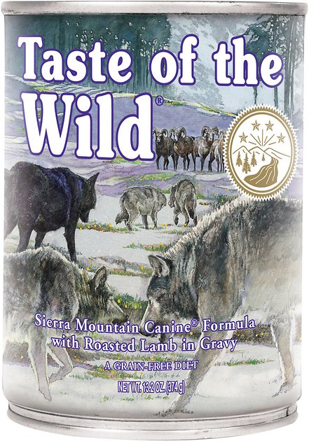 Taste of the Wild Sierra Mountain Grain-Free Canned Dog Food, 13.2-oz, case of 12