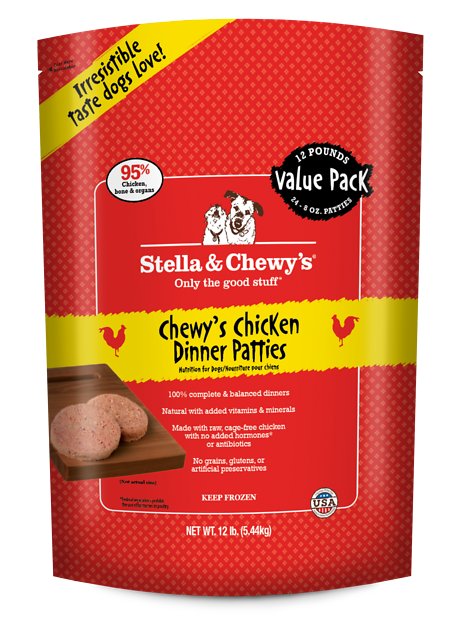 Stella & Chewy's Stella's Super Chicken Dinner Patties Raw Frozen Dog Food