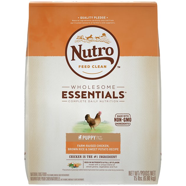 Nutro Wholesome Essentials  Puppy Farm Raised Chicken, Brown Rice & Sweet Potato Recipe Dry Dog Food