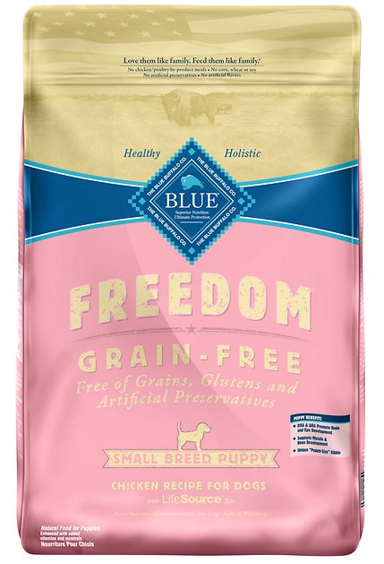 Blue Buffalo Freedom Small Breed Puppy Chicken Recipe Grain-Free Dry Dog Food