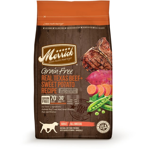 Merrick Grain-Free Real Texas Beef + Sweet Potato Recipe Dry Dog Food