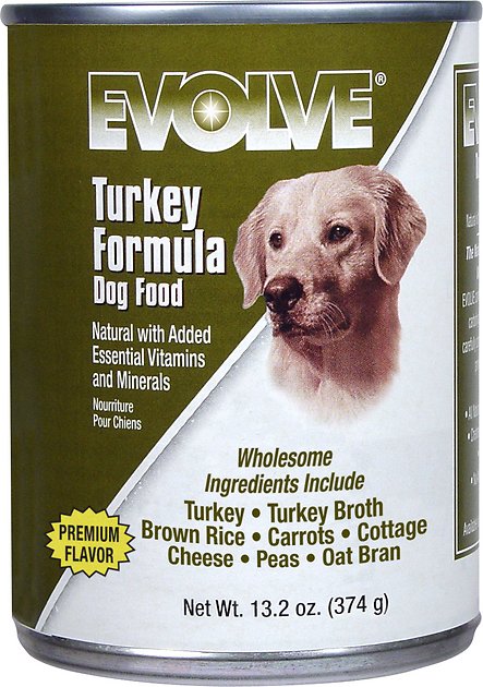 Evolve Turkey Formula Canned Dog Food, 13.2-oz, case of 12