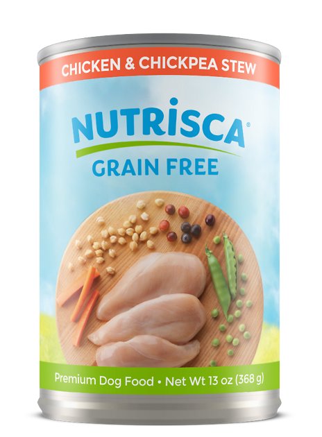 Nutrisca Grain-Free Chicken & Chickpea Stew Recipe Canned Dog Food, 13-oz, case of 12