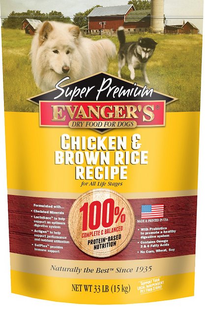 Evanger's Super Premium Chicken with Brown Rice Formula Dry Dog Food