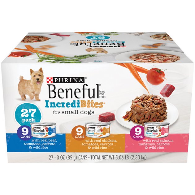 Purina Beneful IncrediBites Variety Pack Canned Dog Food, 3-oz, case of 27