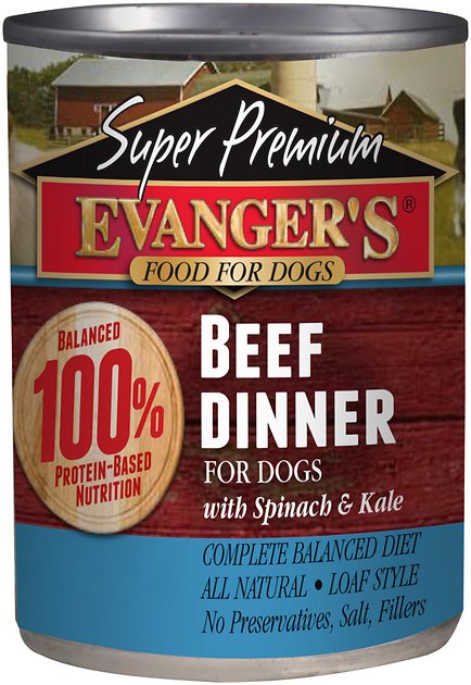 Evanger's Super Premium Beef Dinner Grain-Free Canned Dog Food, 13.2-oz, case of 12