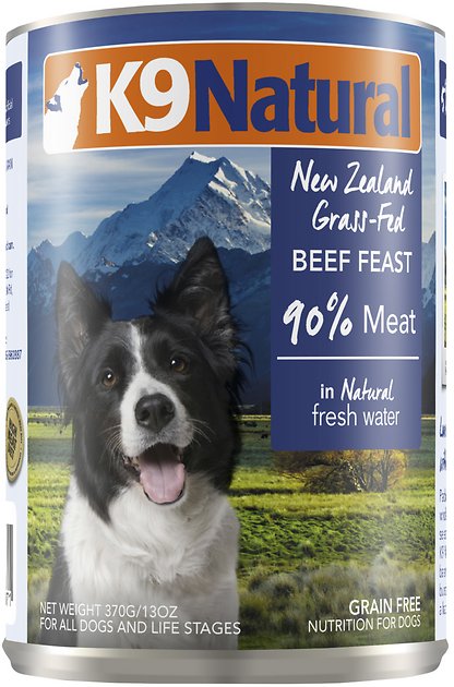 K9 Natural Grass-Fed Beef Feast Grain-Free Canned Dog Food