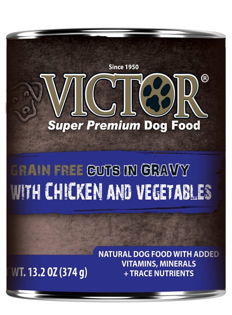 Victor Grain-Free Chicken & Vegetables Entree in Gravy Canned Dog Food, 13.2-oz, case of 12