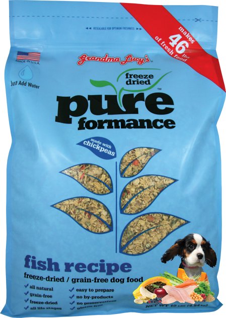 Grandma Lucy's Pureformance Grain-Free Fish Recipe Freeze-Dried Dog Food