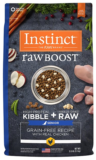 Instinct by Nature's Variety Raw Boost Senior Grain-Free Recipe with Real Chicken Dry Dog Food