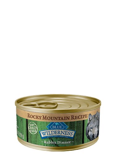 Blue Buffalo Wilderness Rocky Mountain Recipe with Rabbit Adult Grain-Free Canned Dog Food, 5.5-oz, case of 24