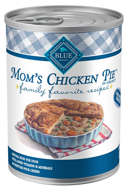 Blue Buffalo Family Favorite Grain-Free Recipes Mom's Chicken Pie Canned Dog Food, 12.5-oz, case of 12