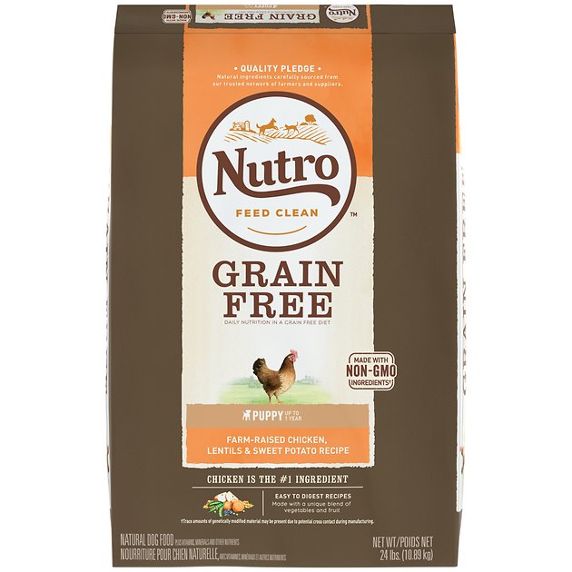 Nutro Grain-Free Puppy Farm-Raised Chicken, Lentils & Sweet Potato Dry Dog Food