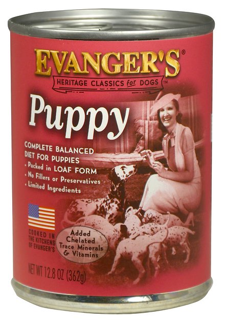 Evanger's Classic Recipes Puppy Canned Dog Food, 12.8-oz, case of 12