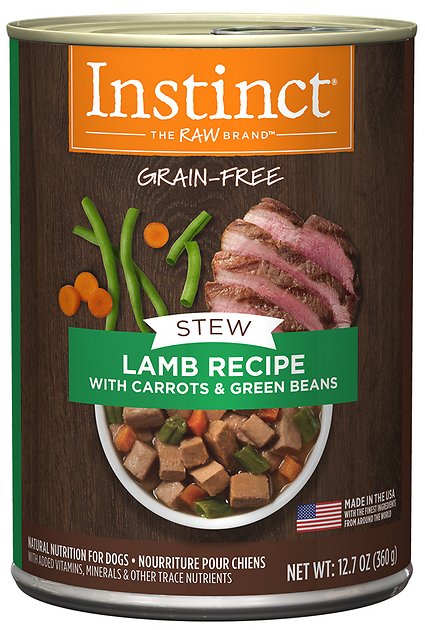 Instinct by Nature's Variety Stew Grain-Free Lamb with Carrots & Green Beans Recipe Canned Dog Food, 12.7-oz, case of 6