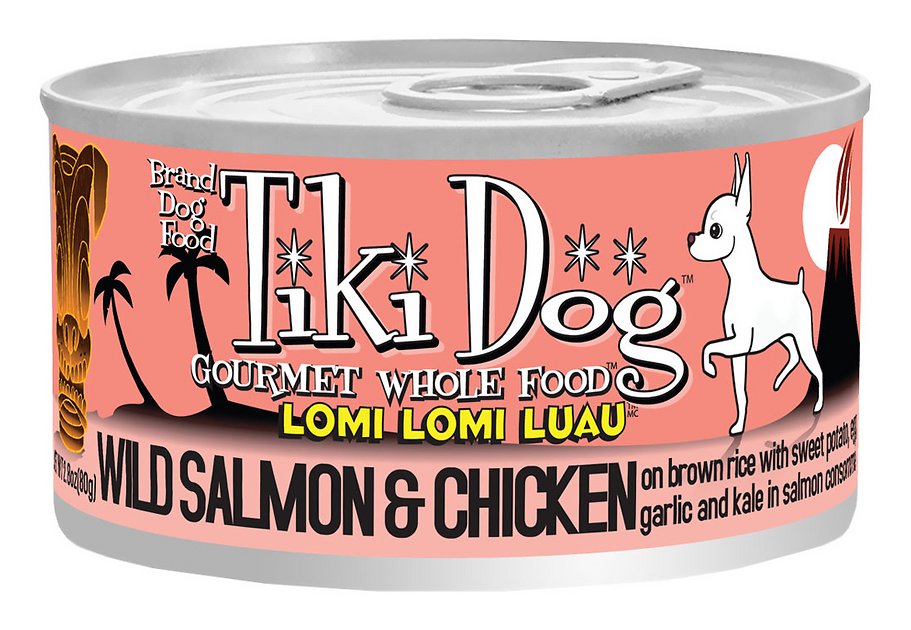 Tiki Dog Lomi Lomi Luau Wild Salmon & Chicken on Brown Rice Canned Dog Food