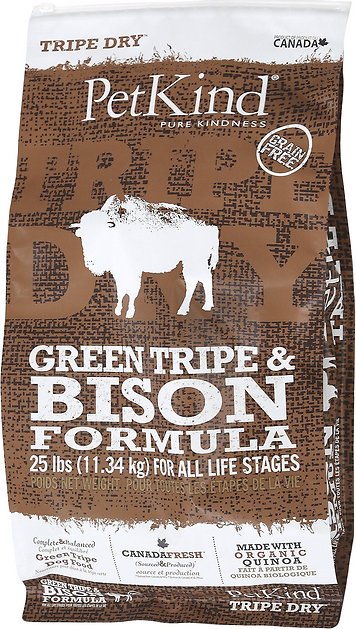 PetKind Tripe Dry Green Tripe & Bison Formula Grain-Free Dry Dog Food