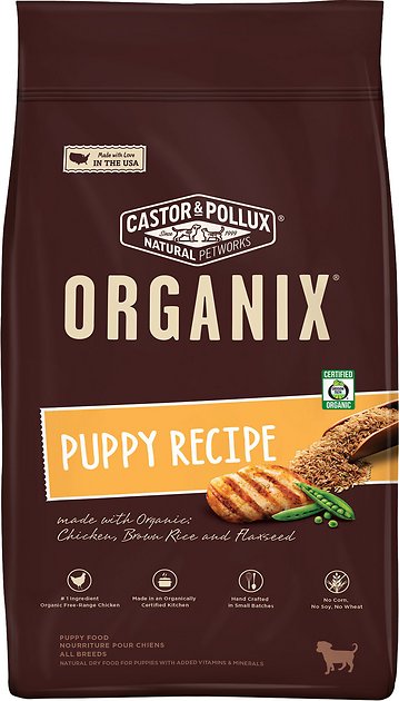 Castor & Pollux Organix Puppy Recipe with Chicken, Brown Rice and Flaxseed Dry Dog Food