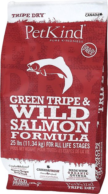 PetKind Tripe Dry Green Tripe & Wild Salmon Formula Grain-Free Dry Dog Food