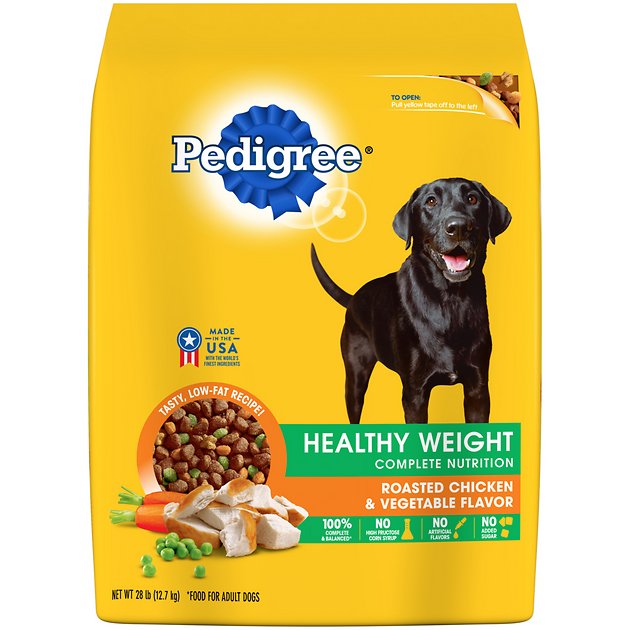 Pedigree Healthy Weight Complete Nutrition Roasted Chicken & Vegetable Flavor Dry Dog Food, 28-lb bag