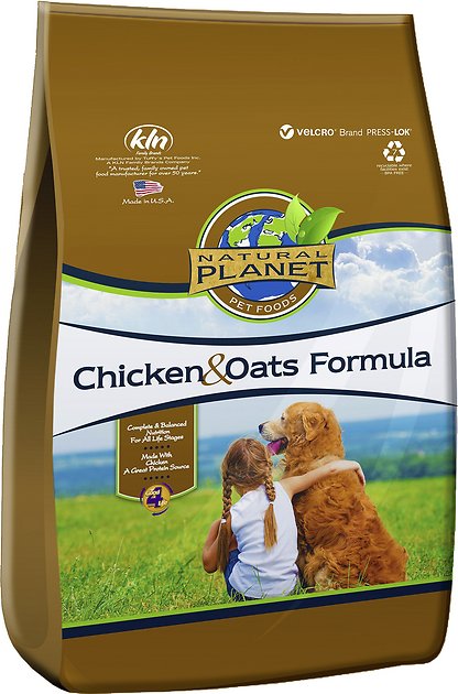 Natural Planet Chicken & Oats Formula Dry Dog Food, 5-lb bag