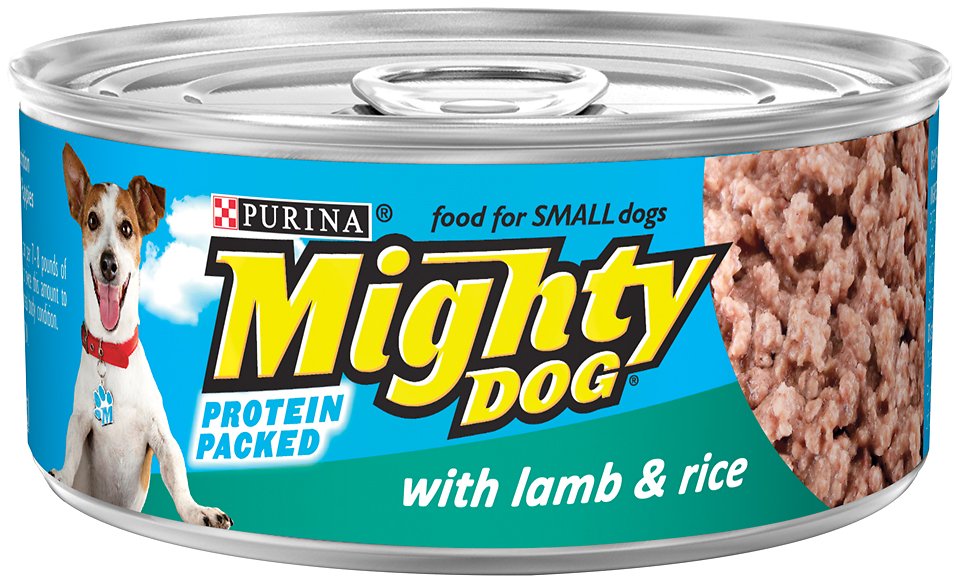 Mighty Dog with Lamb & Rice Canned Dog Food, 5.5-oz, case of 24