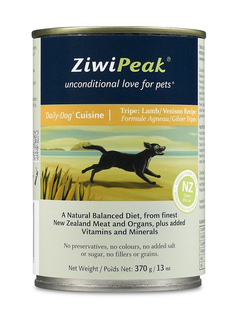 Ziwi Peak Daily-Dog Cuisine Lamb, Venison & Tripe Grain-Free Canned Dog Food, 13-oz, case of 12