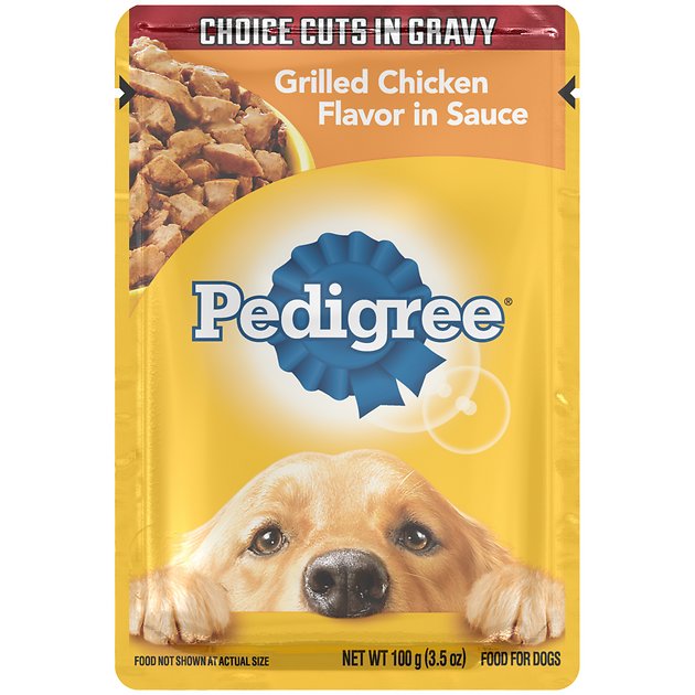 Pedigree Choice Cuts Grilled Chicken Flavor in Sauce Wet Dog Food, 3.5-oz, case of 16