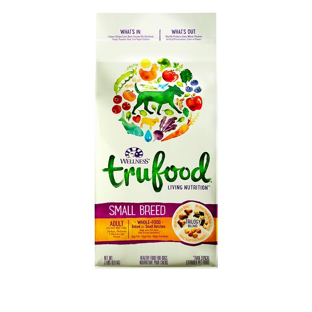Wellness TruFood Baked Blends Small Breed Adult Recipe Chicken, Chickpeas & Chicken Liver Grain-Free Dry Dog Food, 2-lb bag