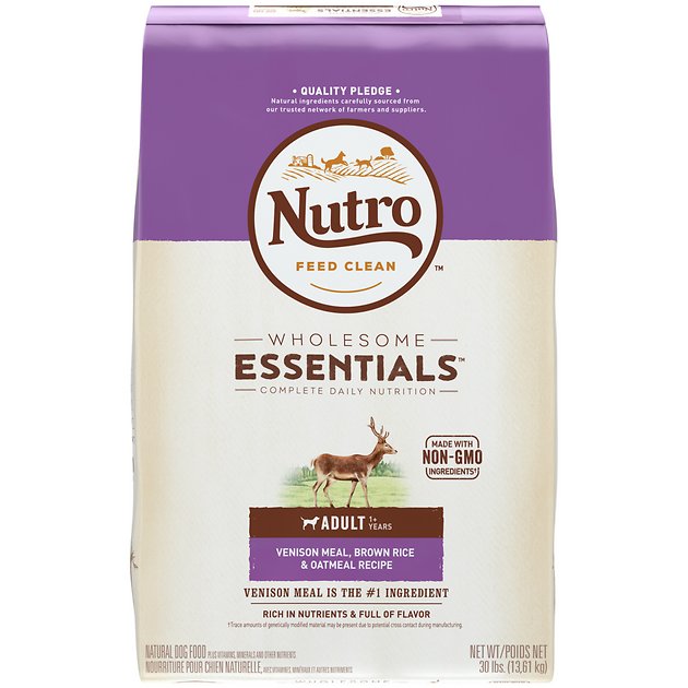 Nutro Wholesome Essentials Adult Venison Meal, Brown Rice & Oatmeal Recipe Dry Dog Food