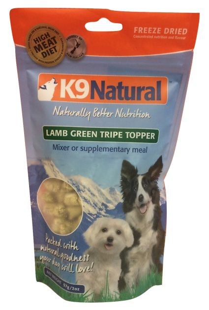 K9 Natural Lamb Green Tripe Freeze-Dried Dog Food Topper, 2-oz bag