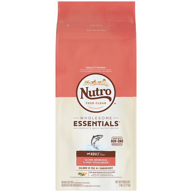 Nutro Wholesome Essentials  Adult Salmon, Brown Rice & Sweet Potato Recipe, 5-lb bag