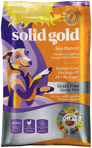 Solid Gold Sun Dancer Chicken & Tapioca Recipe with Quinoa Grain-Free Dry Dog Food