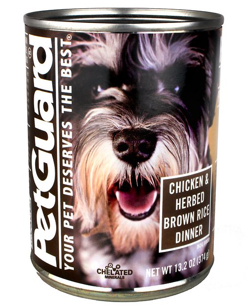 PetGuard Chicken & Herbed Brown Rice Dinner Canned Dog Food, 13.2-oz, case of 12