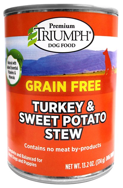 Triumph Grain-Free Turkey & Sweet Potato Stew Canned Dog Food, 13.2-oz, case of 12