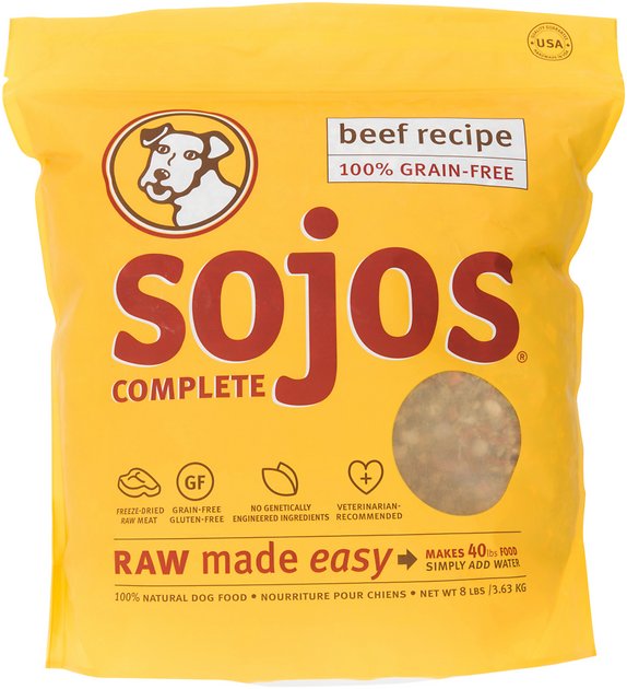 Sojos Complete Beef Recipe Grain-Free Freeze-Dried Dog Food