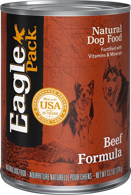 Eagle Pack Beef Formula Canned Dog Food, 13.2-oz, case of 12