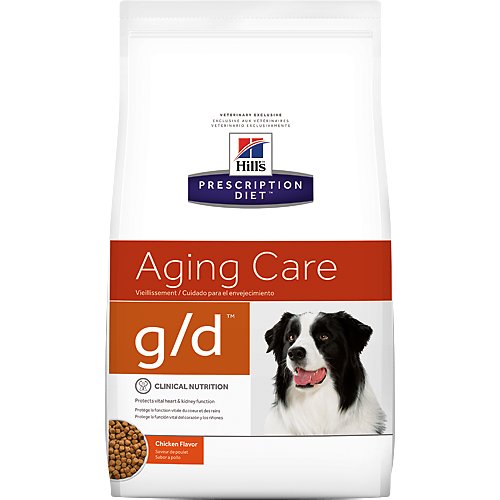 Hill's Prescription Diet g/d Aging Care Chicken Flavor Dry Dog Food, 8.5-lb bag