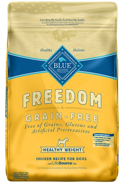 Blue Buffalo Freedom Adult Healthy Weight Chicken Recipe Grain-Free Dry Dog Food