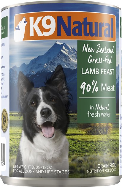 K9 Natural Grass-Fed Lamb Feast Grain-Free Canned Dog Food