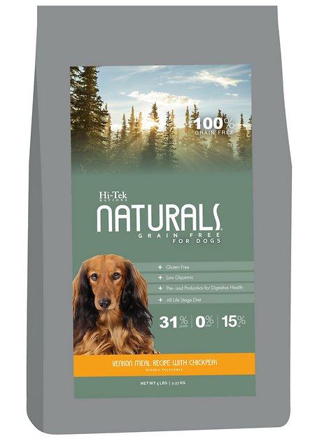 Hi-Tek Naturals Grain-Free Venison & Chickpea Formula Dry Dog Food