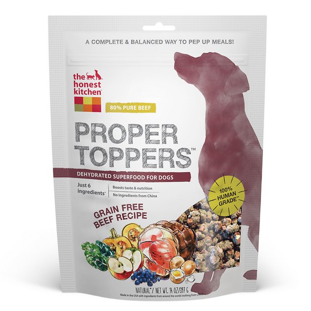 The Honest Kitchen Proper Toppers Grain-Free Beef Recipe Dog Food Topper