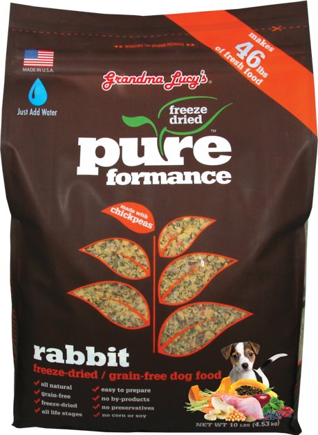 Grandma Lucy's Pureformance Grain-Free Rabbit Freeze-Dried Dog Food