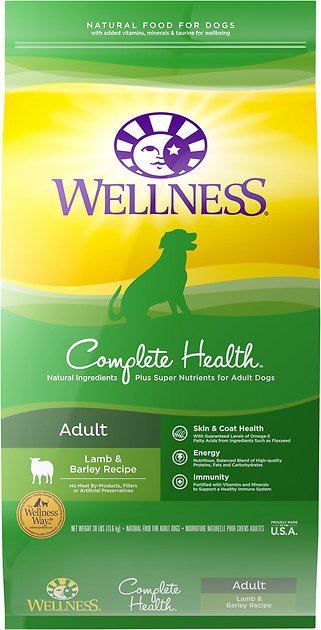 Wellness Complete Health Adult Lamb & Barley Recipe Dry Dog Food