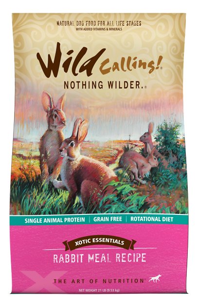 Wild Calling Xotic Essentials Rabbit Meal Recipe Grain-Free Dry Dog Food