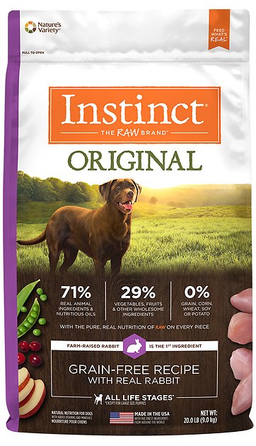 Instinct by Nature's Variety Original Grain-Free Recipe with Real Rabbit Dry Dog Food