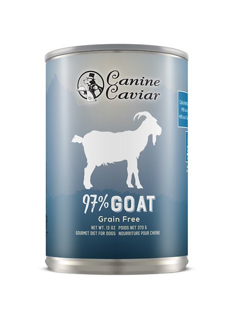 Canine Caviar 97% Goat Grain-Free Canned Dog Food Supplement, 13-oz, case of 12